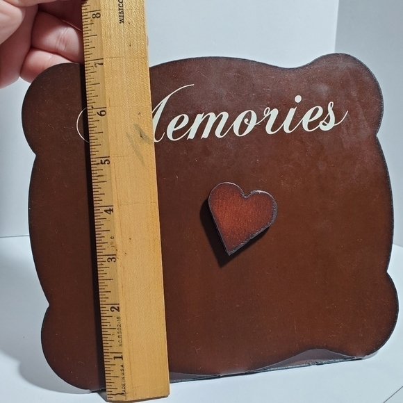 Magnetic Heart recipe picture note card holder Handmade Metal Memories - Picture 2 of 11